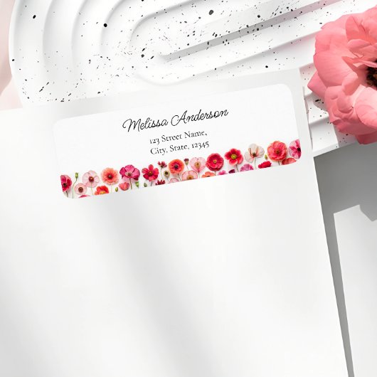 Bloemige Bruidsmeisjesfeest Dankjewelcadeau Etiket