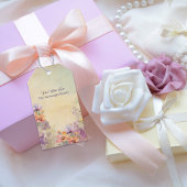 Bloemige cadeaukaart | Elegante aquarel kunst Cadeaulabel