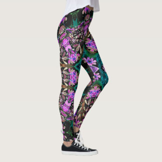 Bloemige caleidoscoop  leggings
