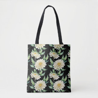 Bloemige Chrysanthemum Boodschappentas Draagtas