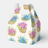 Bloemige Cupcakes Cadeaobox Bedankdoosjes (Achterkant)