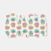 Bloemige Cupcakes Cadeaudoos Bedankdoosjes (Uitgevouwen)