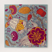 bloemige elegante achtergrond legpuzzel (Horizontaal)