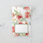 Bloemige Elegantie  Bedankkaart (Binnen)