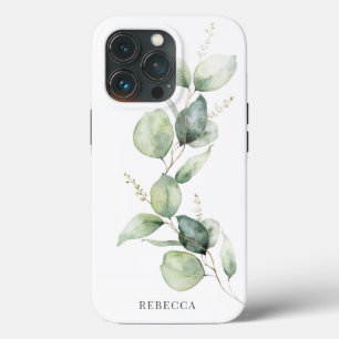 Bloemige Eucalyptus Script Succulent Groenelemente iPhone 13 Pro Hoesje