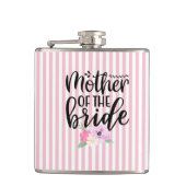 Bloemige fles voor de moeder van de bruid heupfles (Voorkant)