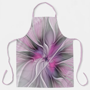 Bloemige Fractale Moderne Abstracte Bloem Roze Gri Schort