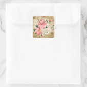  bloemige gemengde bloemen elegante sticker (Tas)