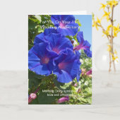 Bloemige gepersonaliseerde 11e trouwdag kaart (Gele Bloem)