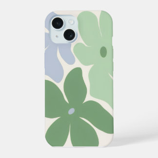 bloemige glanzende telefoonhoes iPhone 15 hoesje