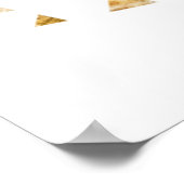 Bloemige groene gok hoeveel kusjes spel  poster (Hoek)