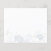 Bloemige groene stoffige blauwe bewaar de datum (Achterkant)