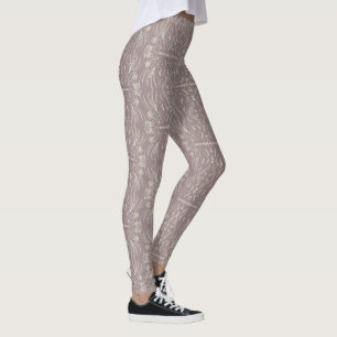 Bloemige Henna Mandala Blush Roze Patroon Leggings