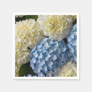Bloemige Hortensia Papieren Servetten