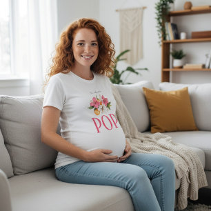 Bloemige "Ik sta op het punt om te ontploffen!" Ba T-shirt
