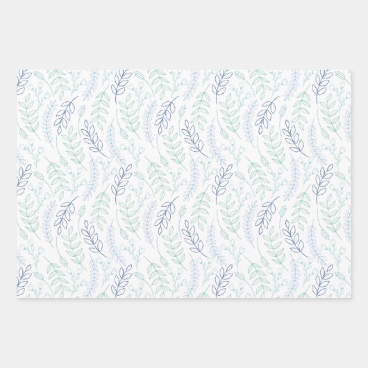 Bloemige inpakpapiervellen gefeliciteerd inpakpapier vel (Voorkant)