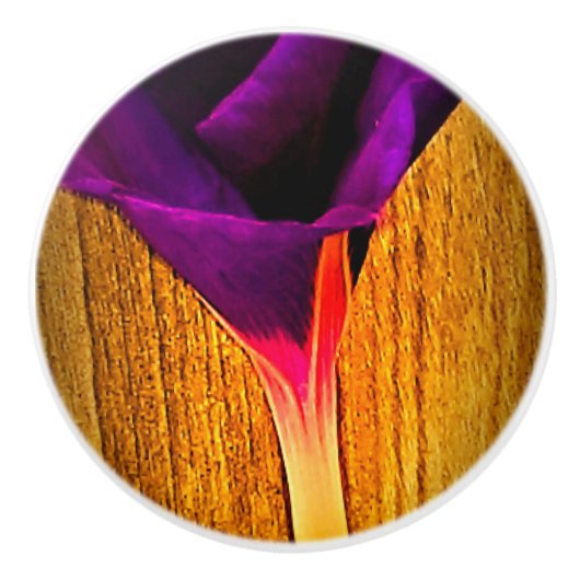  bloemige keramische knop (Voorkant)