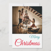 Bloemige Kerstboom Familie Brunch Uitnodiging (Achterkant)