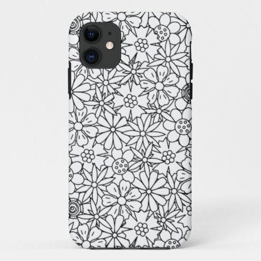 Bloemige Klad Case-Mate iPhone Case (Achterkant)