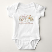 Bloemige Kleine Wilde Bloem Baby Romper (Voorkant)
