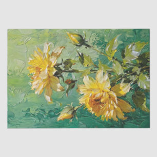 Bloemige Kunst Olieprint Decoupage Tissuepapier