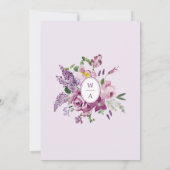 Bloemige Lavendel Bewaar De Datum Save The Date (Achterkant)