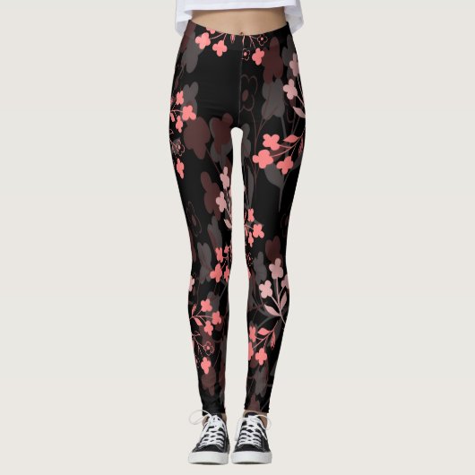 Bloemige leggings (Voorkant)
