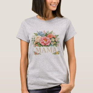 Bloemige Mama T-shirt