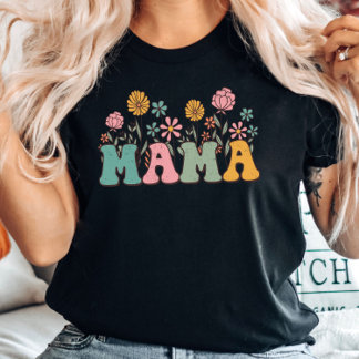 Bloemige Mama T-Shirt