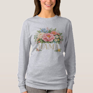 Bloemige Mama T-shirt