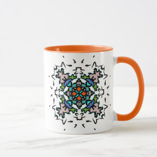 Bloemige Mandala Kunst Mok