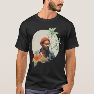 Bloemige Marvin Gaye grappig T-shirt