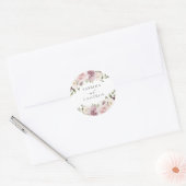 Bloemige Mauve Blush Elegante Trouw Envelope Zegel (Envelop)