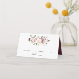 Bloemige Mauve Blush Witte Groene Elegante Trouw