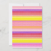 Bloemige Mexicaanse Meisje Doop Uitnodiging (Achterkant)