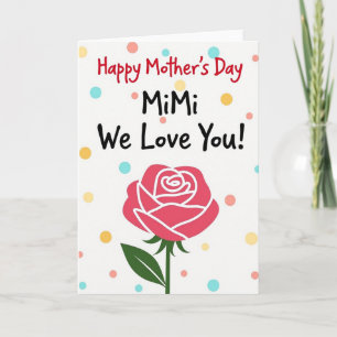 Bloemige Mimi Liefde Helder Kaart