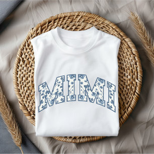 Bloemige Mimi-shirt, verjaardagscadeau voor oma T-shirt