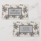 bloemige mode SPA schoonheidssalon Visitekaartje (Voorkant / Achterkant)