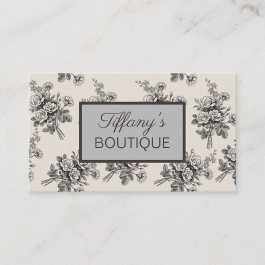 bloemige mode SPA schoonheidssalon Visitekaartje (Voorkant)