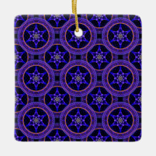 Bloemige Moderne Boho Elegante Abstracte Patroon # Keramisch Ornament