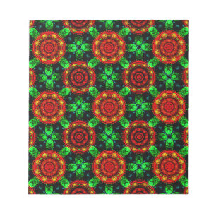Bloemige Moderne Boho Elegante Abstracte Patroon # Notitieblok
