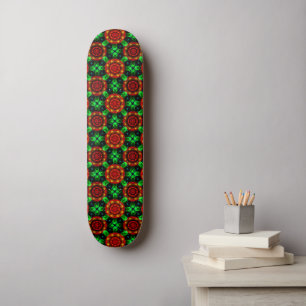 Bloemige Moderne Boho Elegante Abstracte Patroon # Skateboard