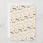 Bloemige Mop Ghost Halloween Kaart (Achterkant)