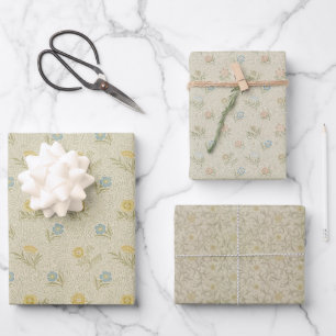 Bloemige Morris Poeder Kleine Bloemen Vintage Inpakpapier Vel