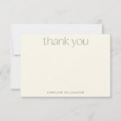 Bloemige Natuur Aangepaste Naam  Bedankkaart (Voorkant)