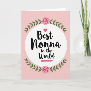 Bloemige Nonnas Dag Kaart
