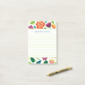 Bloemige Notitieblok Post-it® Notes (Op bureau)