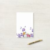 Bloemige notities post-it® notes (Op bureau)