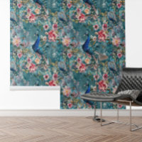 Bloemige Pauw Vintage Textuur uitzicht bloem