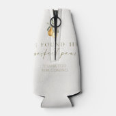 Bloemige perfecte peerse bruiloftfeest blikjeskoeler (Achterkant)